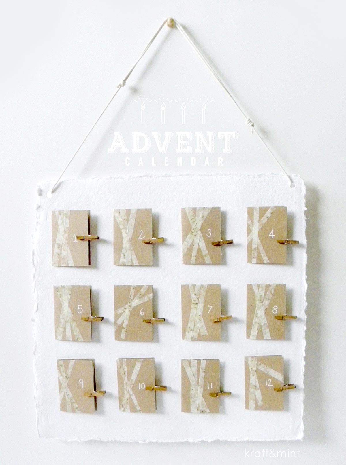 Advent Calendar Made Easy kraft&mint