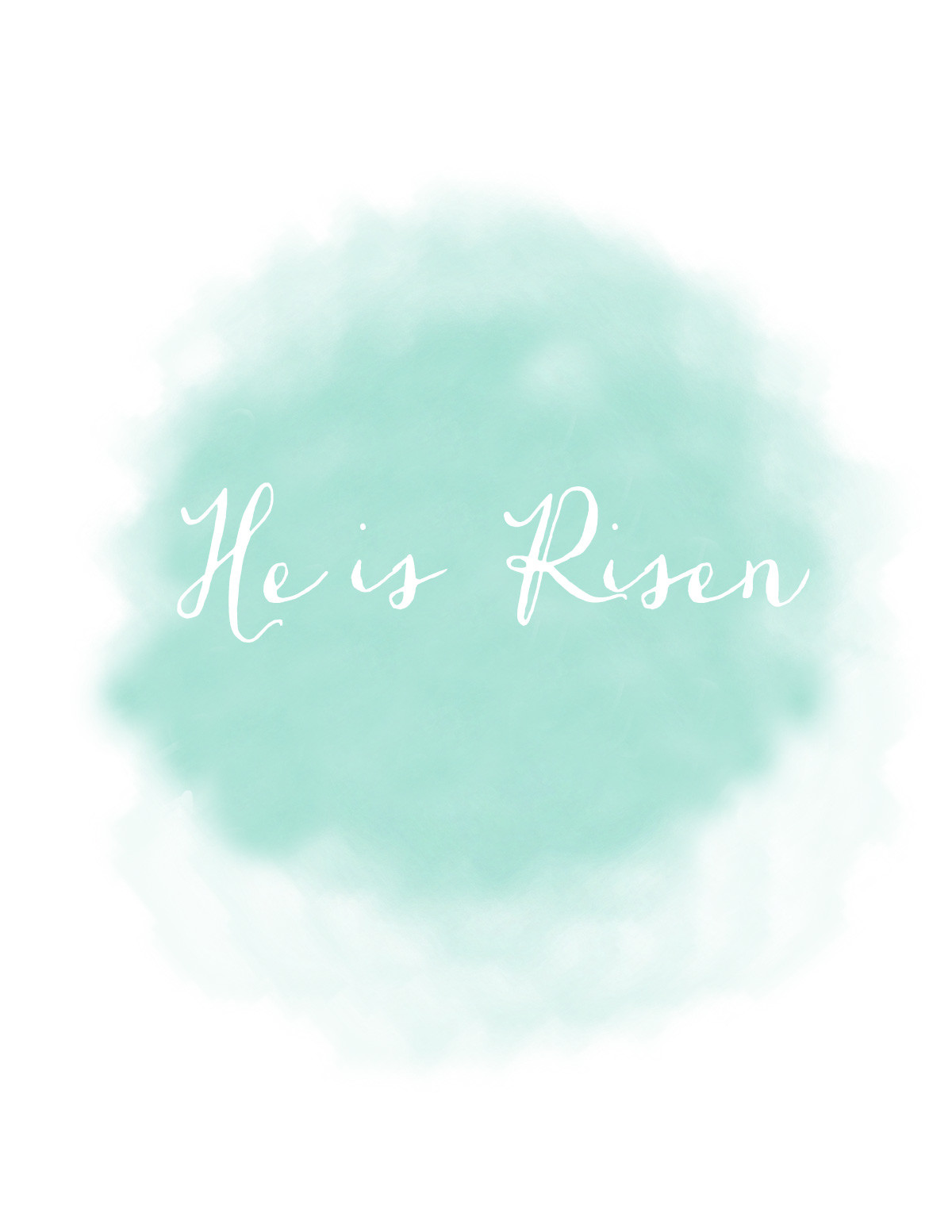 Easter Printable He is risen - kraft&mint